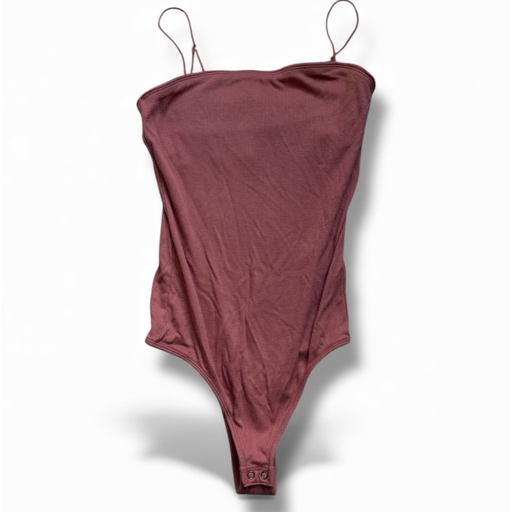 Hollister Ribbed Purple Bodysuit